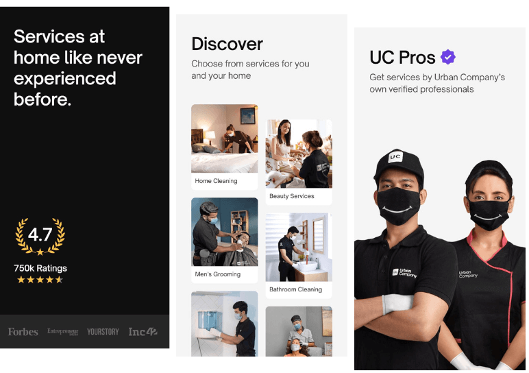On Demand handyman App - Urban Clap