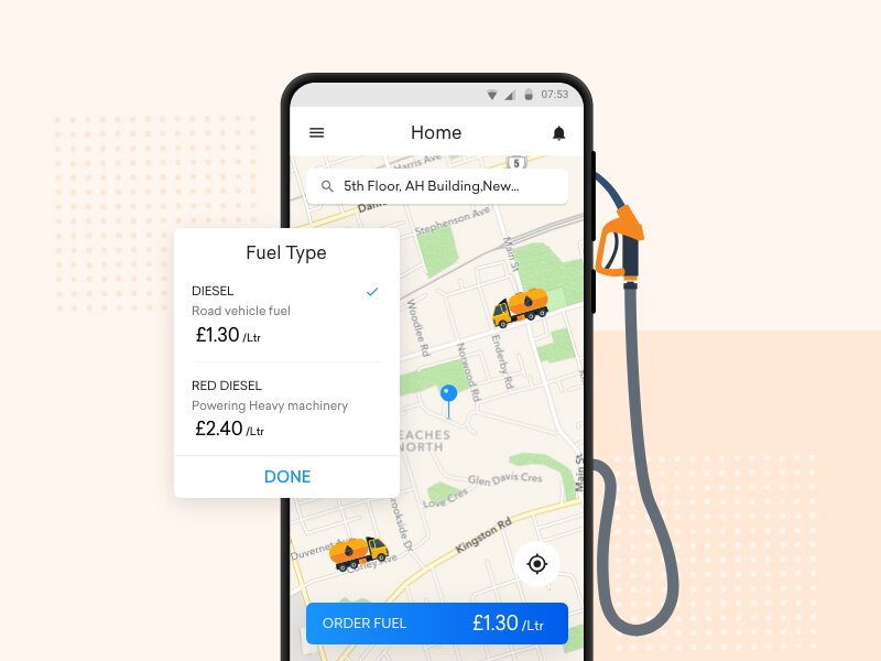 Gas delivery app development