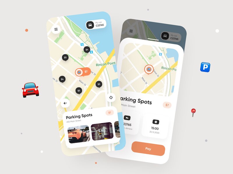Car Parking Finder Mobile App