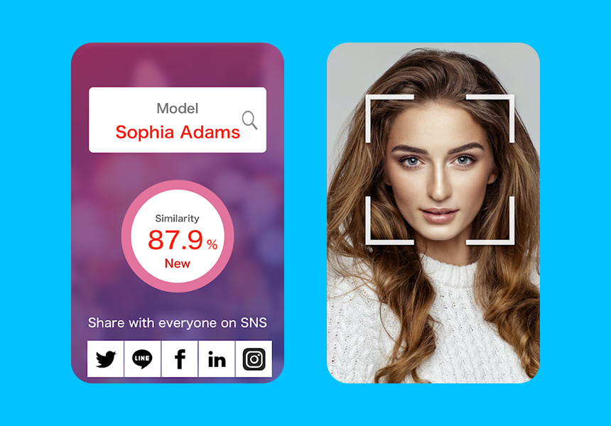 Look-alike celebrity mobile apps