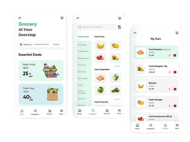 online grocery delivery mobile app