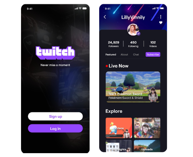 Twitch Live streaming