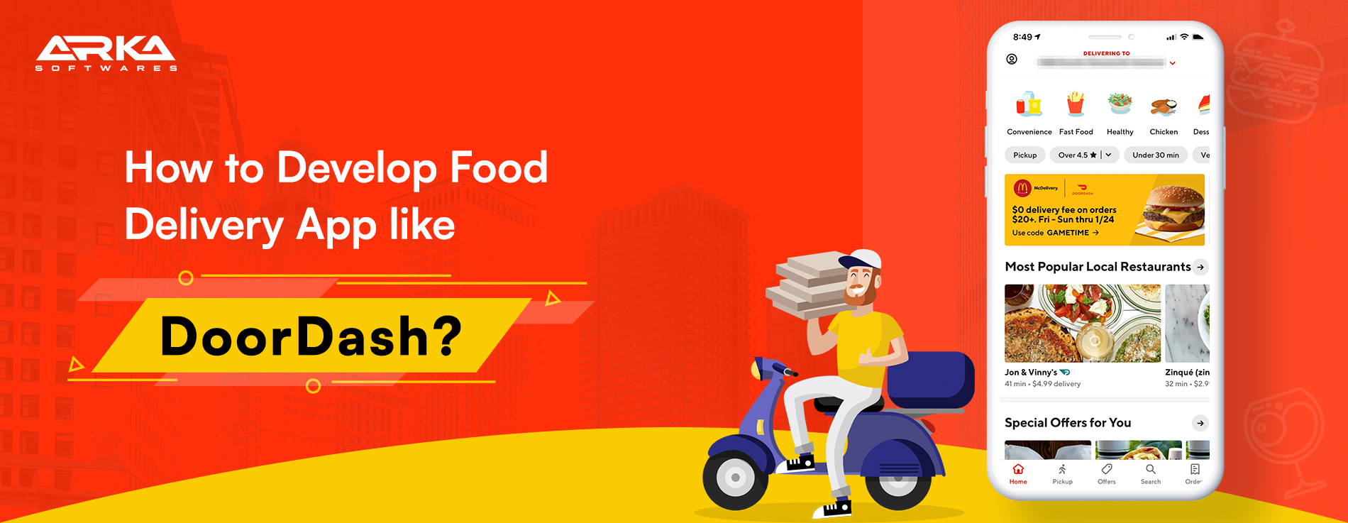 How to Develop Food Delivery App like DoorDash?