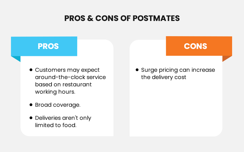 Pros & Cons of Postmates