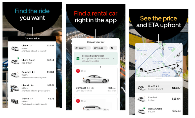 Uber Ride Sharing App