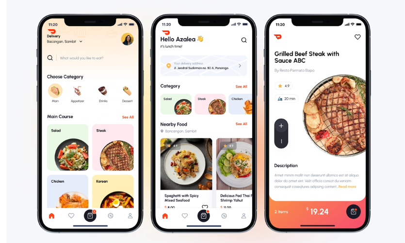 Cost to develop food delivery app like doordash