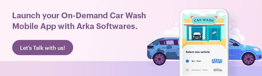develop car wash app with Arka Softwares