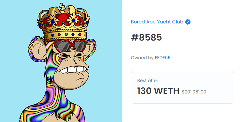 Bored Ape Yacht Club NFT Sold for $2.85 million in ETH