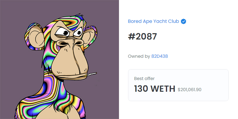 Bored Ape Yacht Club NFT Sold for $2.85 million in ETH
